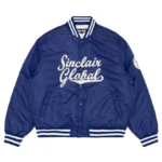 SCRIPT SATIN JACKET